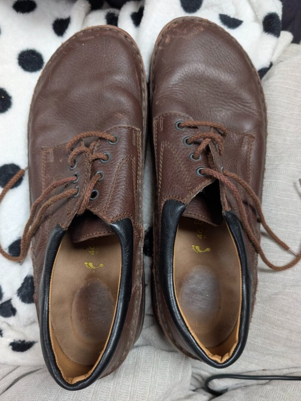 Oxford Birkenstock Shoes brown leather size 13